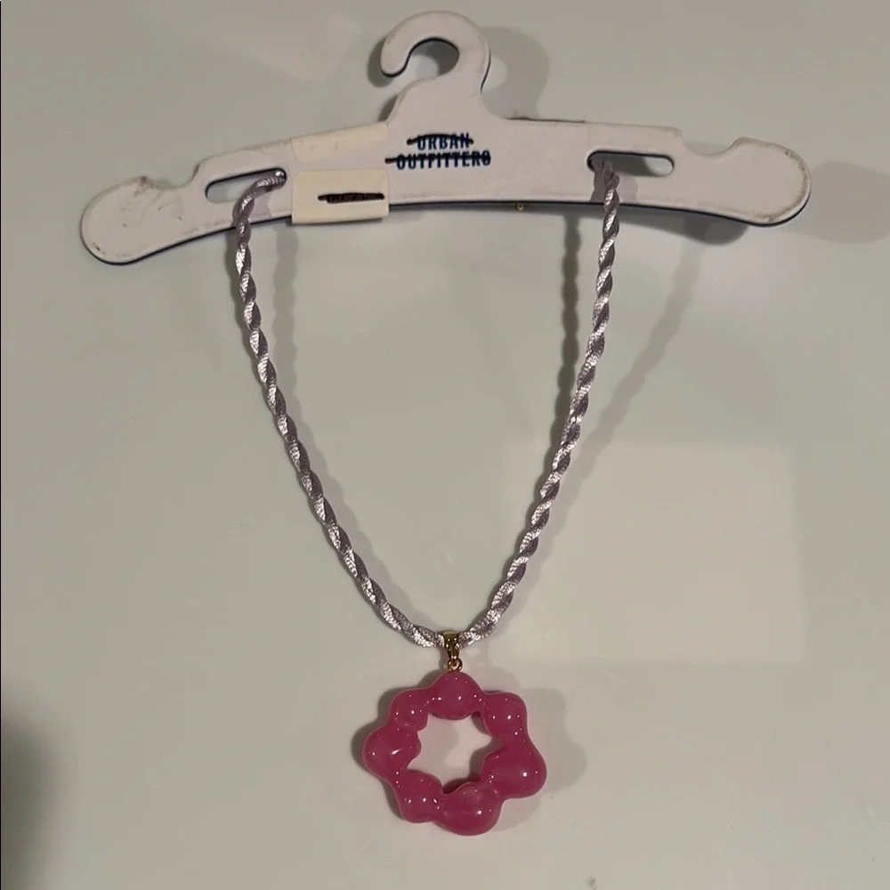 Pink Flower Necklace